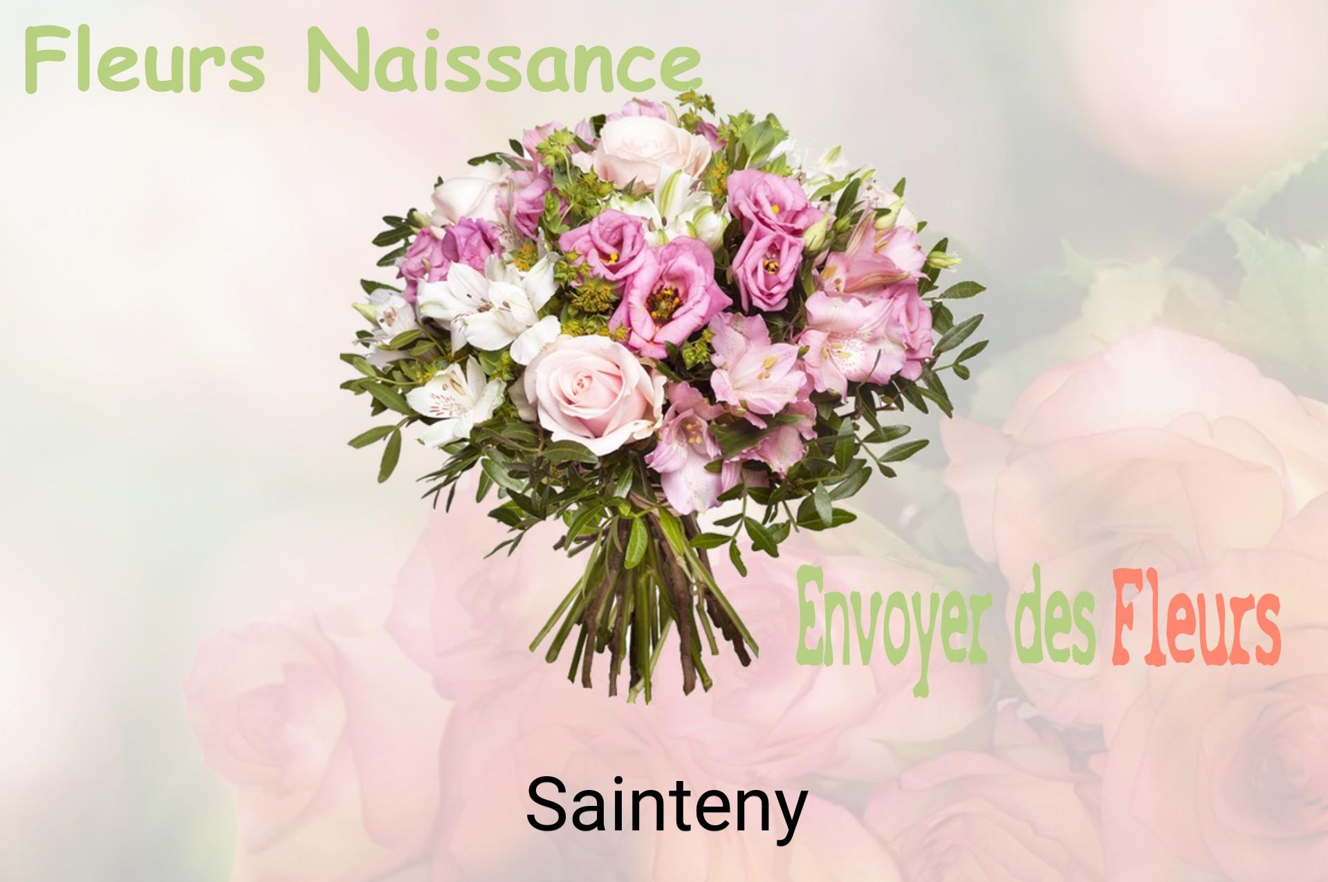 Bouquet de fleurs de naissance livré à Sainteny